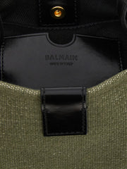 Balmain Bicolor Cotton Handbag