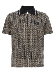 Balmain Bicolor Cotton Polo Shirt