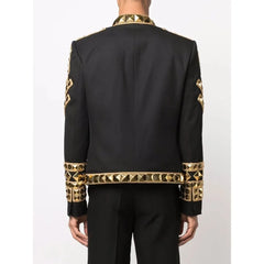 Balmain Black Acetate Men’s Blazer - IT50 | L - Coats & Jackets