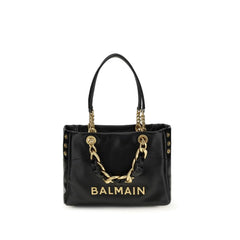 Balmain Black Calf Leather Bos Taurus Handbag