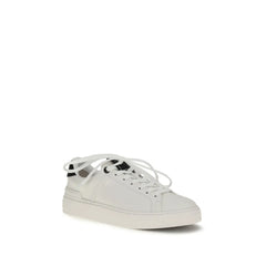 Balmain Black Calf Leather Bos Taurus Low Top Sneakers - EU40/US10