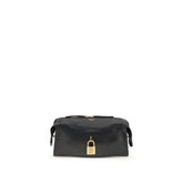Balmain Black Calf Leather Bos Taurus Shoulder Bag