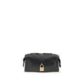 Balmain Black Calf Leather Bos Taurus Shoulder Bag