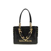 Sac bandoulière en cuir de veau noir Balmain Bos Taurus