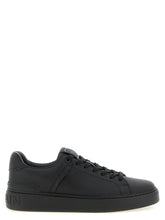 Balmain Black Calfskin Low Top Sneakers