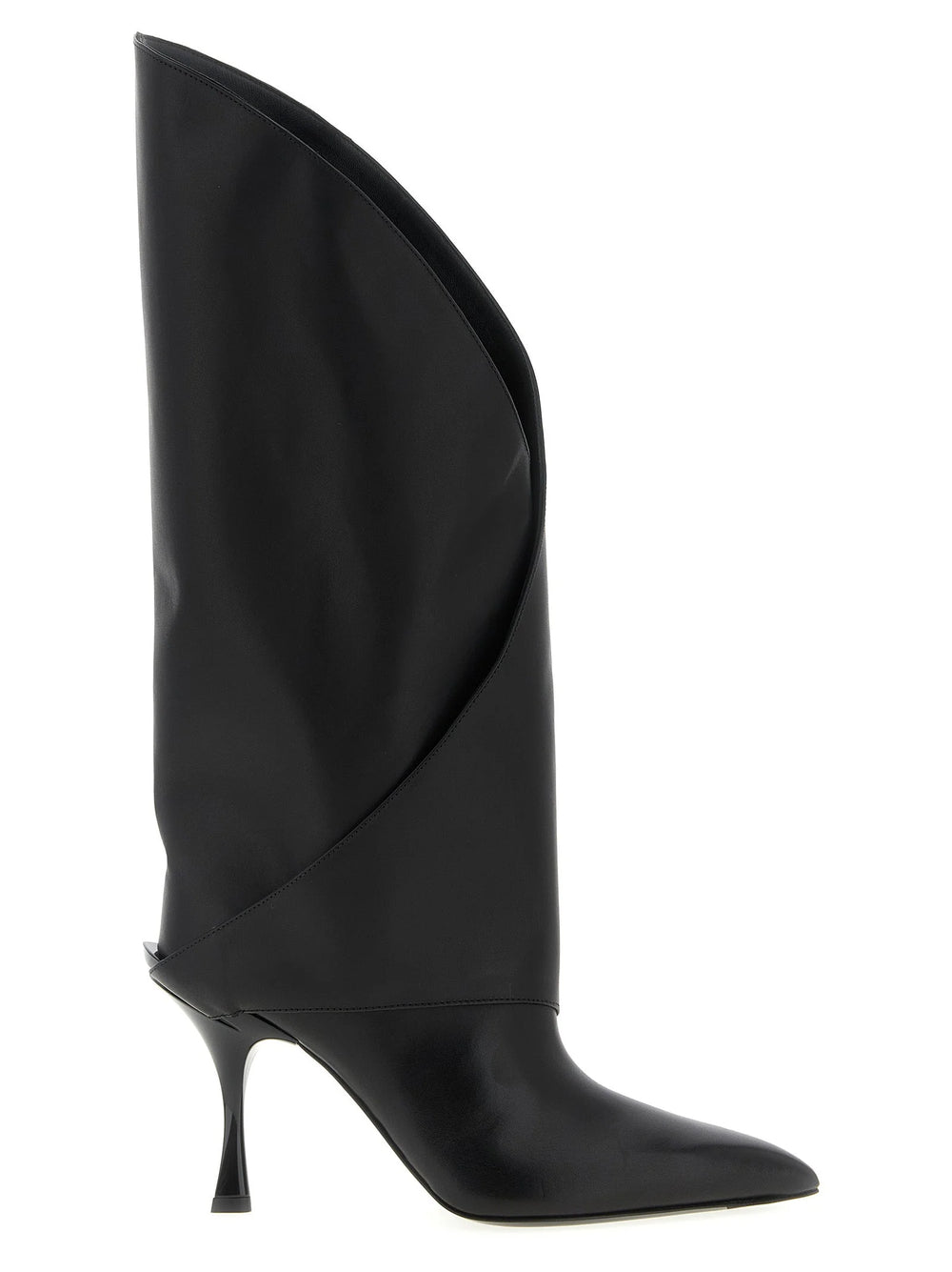 Balmain Black Calfskin Over The Knee