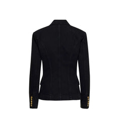 Balmain Black Cotton Blazer - 36