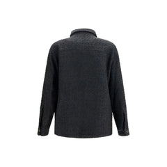 Balmain Black Cotton Full-Length Jacket