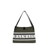 Balmain Black Cotton Handbag