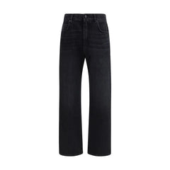 Balmain Black Cotton Jeans Denim