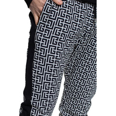 Balmain Black Cotton Men Sweatpant - XL - Sweatpants