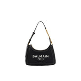 Sac bandoulière Balmain en coton noir