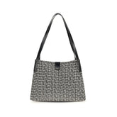 Balmain Black Cotton Shoulder Bag