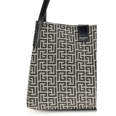 Balmain Black Cotton Shoulder Bag