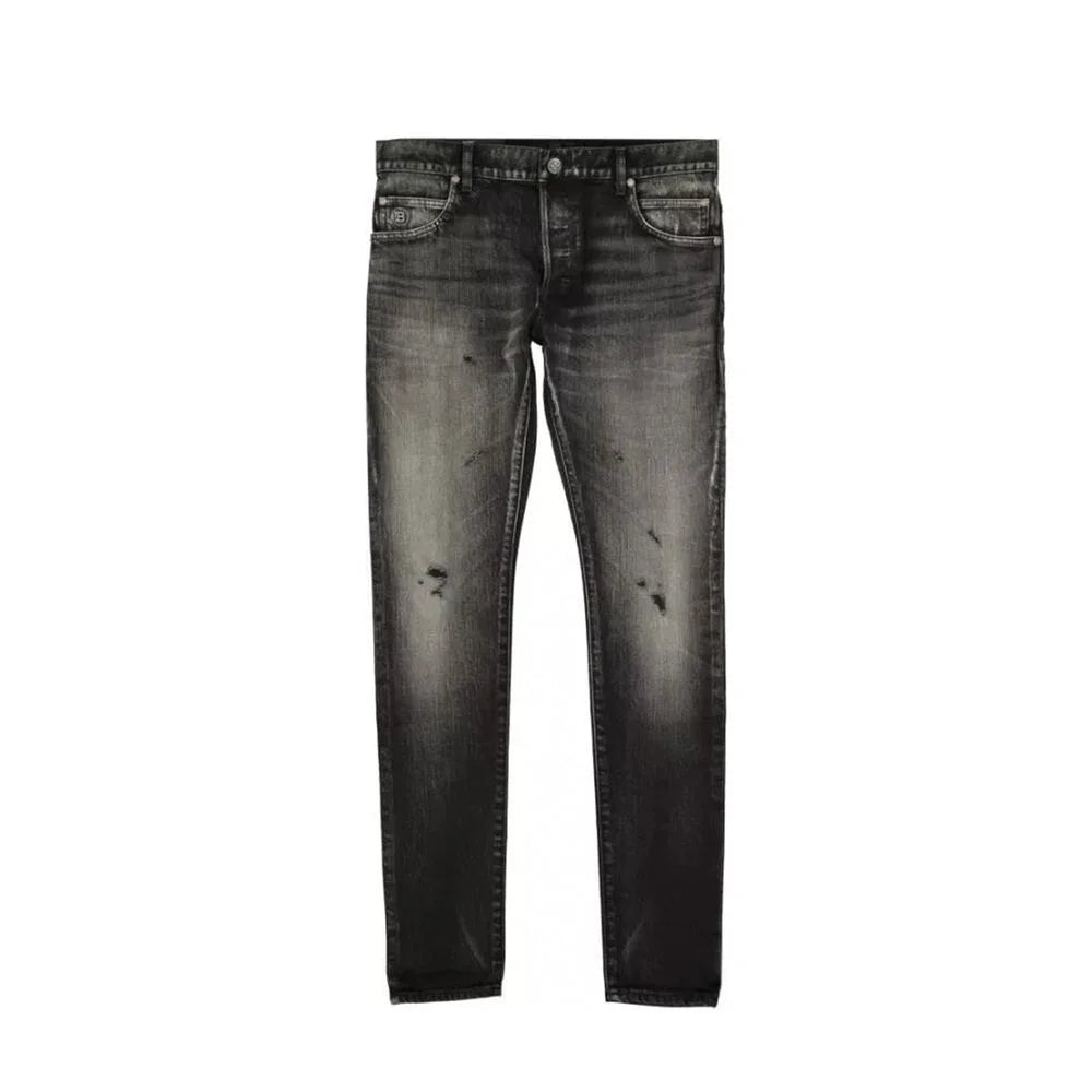 Balmain Black Cotton Skinny Jeans - W33