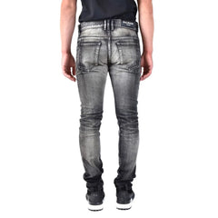 Balmain Black Cotton Skinny Jeans - W33