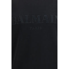 Balmain Black Cotton Sweatshirt