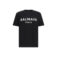 Balmain Black Cotton T-Shirt - M