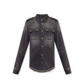 Balmain Black Denim Shirt