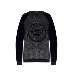 Balmain Black Elastane Sweatshirt