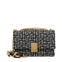 Balmain Black Fabric Crossbody Bag