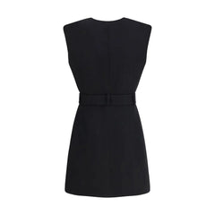 Balmain Black Fleece Wool Casual Dress - IT40 | M