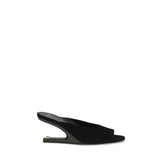 Balmain Black Goatskin Mules - EU40/US10