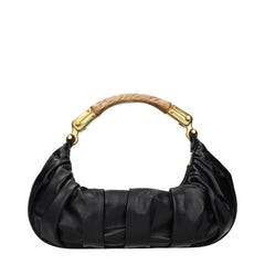 Balmain Black Leather Handbag