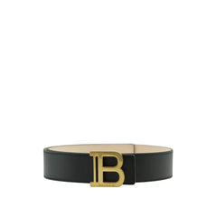 Balmain Black Leather Regular Belt - 85 cm / 34 Inches