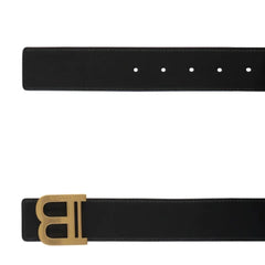 Balmain Black Leather Regular Belt - 85 cm / 34 Inches
