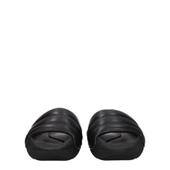 Balmain Black Leather Slippers - EU40/US7