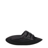 Balmain Black Leather Slippers - EU40/US7