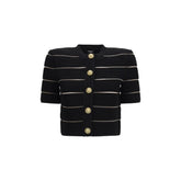 Balmain Black Viscose Cardigan - IT40 | M