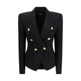Balmain Black Wool Jackets And Coat - IT40 | M
