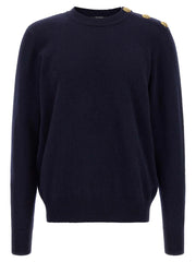 Balmain Blue Cashmere Cardigan