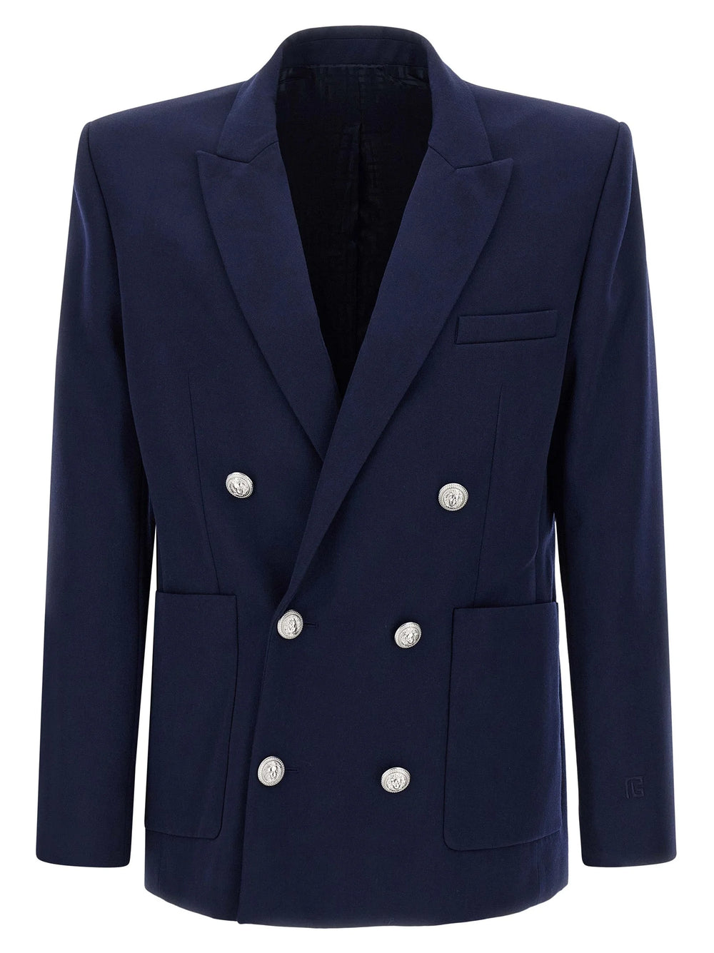 Balmain Blue Virgin Wool Blazer - IT50 | L