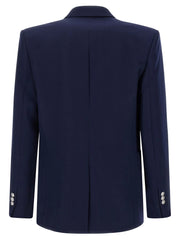 Balmain Blue Virgin Wool Blazer - IT50 | L
