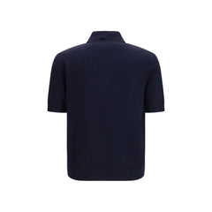 Balmain Blue Wool Oves Aries Polo Shirt