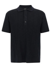 Balmain Blue Wool Polo Shirt