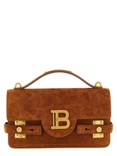 Balmain Braune Handtasche aus Kalbsleder