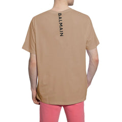 Balmain Brown Cotton T-Shirt - XS - T-Shirts