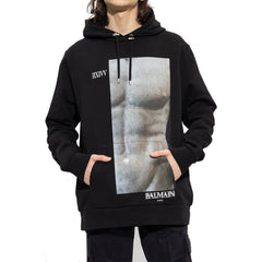 Balmain Cotton Hoodie Sweatshirt - Hoodies