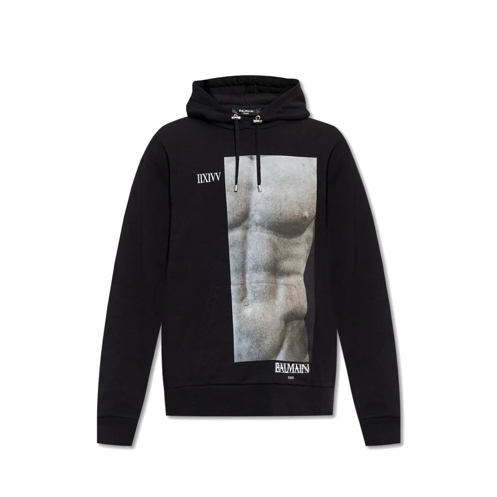 Balmain Cotton Hoodie Sweatshirt - Hoodies