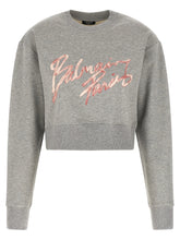 Balmain Gray Cotton Sweatshirt