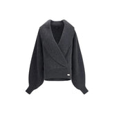 Balmain Gray Wool Sweatshirt - S