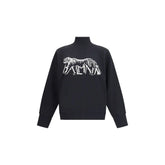 Balmain Leopard Print High-neck Sweatshirt - Sweatshirts