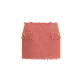 Balmain Multicolor Wool Oves Aries Mini Skirt