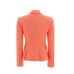 Balmain Orange Cotton Blazer - 40