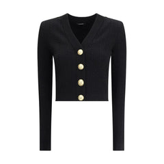 Balmain Ribbed and braided Cardigan - Cardigans