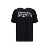 Balmain T-shirt with Leopard Print - T-Shirts